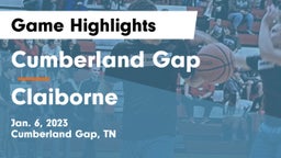 Cumberland Gap  vs Claiborne  Game Highlights - Jan. 6, 2023