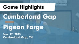 Cumberland Gap  vs Pigeon Forge  Game Highlights - Jan. 27, 2023