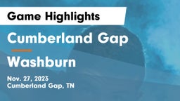 Cumberland Gap  vs Washburn  Game Highlights - Nov. 27, 2023