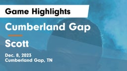 Cumberland Gap  vs Scott  Game Highlights - Dec. 8, 2023