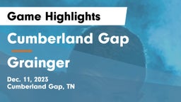 Cumberland Gap  vs Grainger  Game Highlights - Dec. 11, 2023