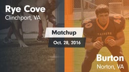 Matchup: Rye Cove  vs. Burton  2016