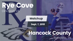 Matchup: Rye Cove  vs. Hancock County  2018