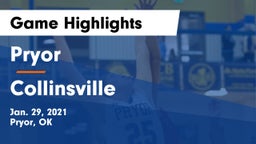 Pryor  vs Collinsville Game Highlights - Jan. 29, 2021