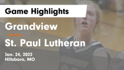 Grandview  vs St. Paul Lutheran  Game Highlights - Jan. 24, 2022