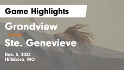 Grandview  vs Ste. Genevieve  Game Highlights - Dec. 5, 2023