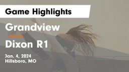 Grandview  vs Dixon R1 Game Highlights - Jan. 4, 2024