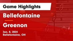 Bellefontaine  vs Greenon  Game Highlights - Jan. 8, 2024