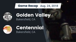 Recap: Golden Valley  vs. Centennial  2018