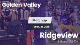 Matchup: Golden Valley High vs. Ridgeview  2018