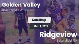 Matchup: Golden Valley High vs. Ridgeview  2019
