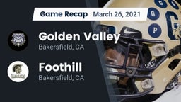 Recap: Golden Valley  vs. Foothill  2021