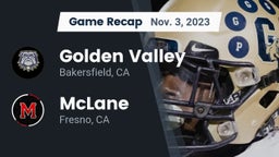 Recap: Golden Valley  vs. McLane  2023