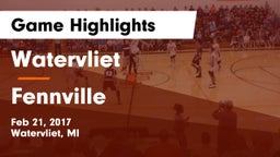 Watervliet  vs Fennville  Game Highlights - Feb 21, 2017