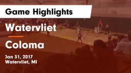 Watervliet  vs Coloma  Game Highlights - Jan 31, 2017