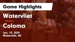 Watervliet  vs Coloma  Game Highlights - Jan. 19, 2024