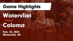 Watervliet  vs Coloma  Game Highlights - Feb. 23, 2024