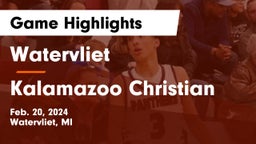 Watervliet  vs Kalamazoo Christian  Game Highlights - Feb. 20, 2024