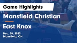 Mansfield Christian  vs East Knox  Game Highlights - Dec. 28, 2023