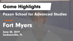 Paxon School for Advanced Studies vs Fort Myers Game Highlights - June 30, 2019