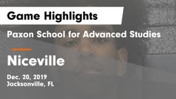 Paxon School for Advanced Studies vs Niceville  Game Highlights - Dec. 20, 2019
