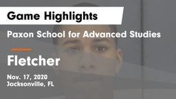 Paxon School for Advanced Studies vs Fletcher Game Highlights - Nov. 17, 2020
