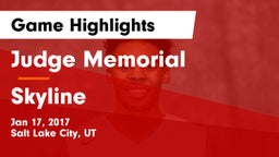 Judge Memorial  vs Skyline  Game Highlights - Jan 17, 2017
