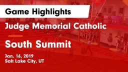 Judge Memorial Catholic  vs South Summit  Game Highlights - Jan. 16, 2019