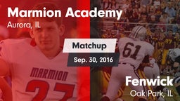 Matchup: Marmion Academy vs. Fenwick  2016