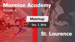 Matchup: Marmion Academy vs. St. Laurence 2016