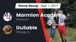 Recap: Marmion Academy  vs. DuSable  2017