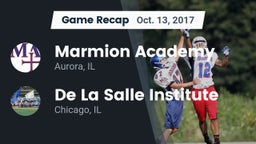 Recap: Marmion Academy  vs. De La Salle Institute 2017