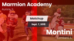 Matchup: Marmion Academy vs. Montini  2018