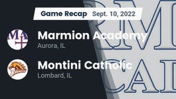 Recap: Marmion Academy  vs. Montini Catholic  2022