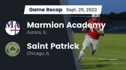 Recap: Marmion Academy  vs. Saint Patrick  2023