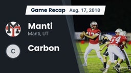 Recap: Manti  vs. Carbon  2018