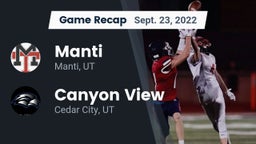 Recap: Manti  vs. Canyon View  2022
