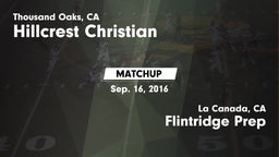 Matchup: Hillcrest Christian vs. Flintridge Prep  2015