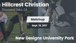 Matchup: Hillcrest Christian vs. New Designs University Park 2017