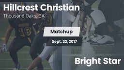 Matchup: Hillcrest Christian vs. Bright Star 2017