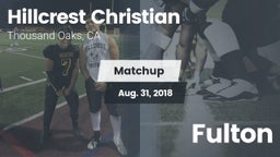 Matchup: Hillcrest Christian vs. Fulton 2018