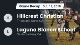 Recap: Hillcrest Christian   vs. Laguna Blanca School 2018
