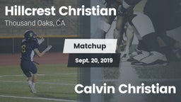 Matchup: Hillcrest Christian vs. Calvin Christian 2019