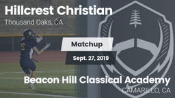 Matchup: Hillcrest Christian vs. Beacon Hill Classical Academy 2019