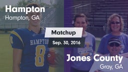 Matchup: Hampton  vs. Jones County  2016