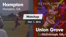 Matchup: Hampton  vs. Union Grove  2016