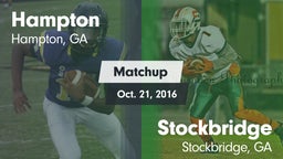 Matchup: Hampton  vs. Stockbridge  2016