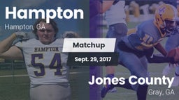 Matchup: Hampton  vs. Jones County  2017