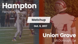 Matchup: Hampton  vs. Union Grove  2017