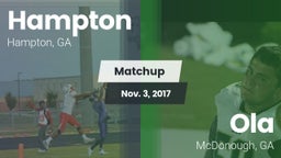 Matchup: Hampton  vs. Ola  2017
